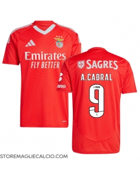 Benfica Arthur Cabral #9 Maglia Gara Casa Repliche 2024-25